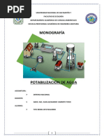 Monografía - Potabilización de Agua