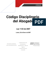 Codigo Diciplinario Del Abogado