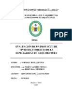 Evaluacion de Vivienda-Comercio