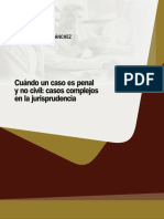 Cuando Un Caso Es Penal y No Civil, Casos Complejos en La Jurisprudencia - James Reategui Sanchez PDF