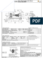 Pump Specification Weights and Measurements: Drawing No