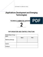 TAM2 - Operators and Control Structures PDF