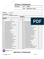 Training Attendance 2019