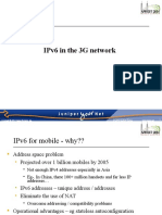 Ipv6 in The 3G Network: Confidential