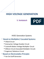 High Voltage Generation: S. Venkatesh