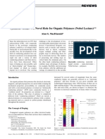 A Novel Role For Organic Polymers, Doping