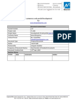 E-Commerce Web-Portal Development For: Document Control Sheet