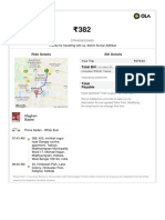 Ola Receipt PDF