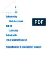 Syngas Production Process