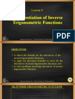 Lesson 09-Differentiation of Inverse Trigonometric Functions