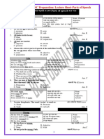 Lecture Sheet-Parts of Speech (41st Quick BCS Preparation)