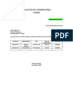 Solicitud de Combustible