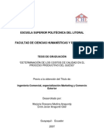 Determinación de Los Costos de Calidad en El