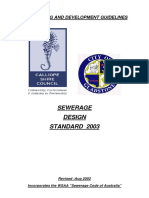 Sewerage Design Standard 2003: Engineering and Development Guidelines