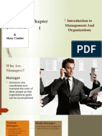 Introduction To Management and Organizations