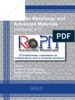 Powder Metallurgy and Advanced Materials