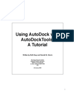 Using Autodock With Autodocktools: A Tutorial: Written by Ruth Huey and Garrett M. Morris