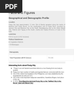 Facts and Figures: Geographical and Demographic Profile