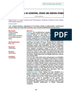 Application of Target Costing and Performance Analysis: Evidence From Indian Automobile Industry