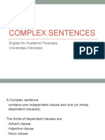 COMPLEX SENTENCES - Ms Raisha