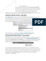 How To Convert PDF