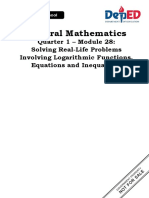 GenMath11 - Q1 - Mod28 - Solving Real Life Problems Involving Logarithmic Funtions Equations and Inequlaities - 08082020