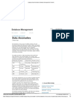 Category - Data Anomalies - Database Management