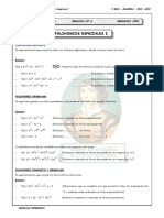 Algebra - 2do - Polinomios Especiales PDF