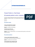 Present Perfect Vs Past Simple