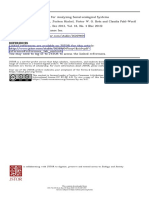 Comparison of Frameworks For Analyzing Social-Ecological Systems by Binder Et Al. 2013.