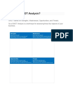 What Is A SWOT Analysis