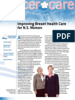 Improving Breast Health Care For N.S. Women: M Y Min DS