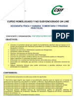 Geografía Física y Humana - Comentario y Pruebas Prácticas