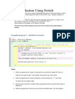 Selection Using Switch: Example Program 7 - Indefinite Iteration