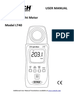 User Manual White LED Light Meter Model LT40