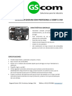 Ficha Tecnica Generador Gasolina LC6500F Gscom