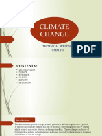 Climate Change: Technical Writing CMM 140