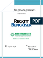 Reckitt Benckiser Project