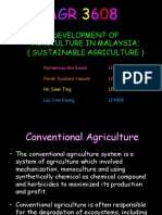 Development of Agriculture in Malaysia (Sustainable Agriculture)