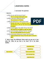 Nama: Annisa Anastasya Taufiq Kelas: X-1: 1. Look at This Form and Answer The Questions