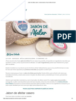 Jabon de Afeitar Casero - Receta Natural y Muy Sencilla de Hacer PDF