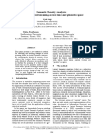 Semantic Density Analysis: Comparing Word Meaning Across Time and Phonetic Space