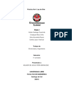 Informe Laboratorio Numero 4 Ley de Ohm