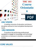 Course Orientatio N: OCTOBER 15, 2020