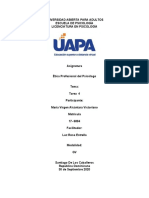 Tarea 4 Etica Profesional Del Psicologo