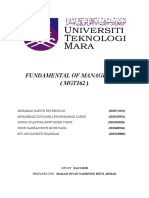 Fundamental of Management (MGT162)