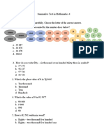 Summative Test Mathematics