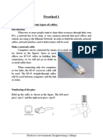 Practical 1: Aim: Study of Different Types of Cables