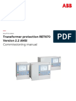 Commissioning Manual Transformer Protection RET670 Version 2.2 ANSI