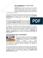 Desarrollo Del Contenido El Comentario PDF